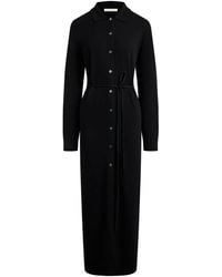 12 STOREEZ - Buttoned Knitted Shirt Dress - Lyst