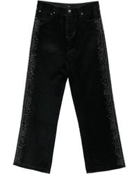 Amiri - Embellished Textured Jeans - Lyst