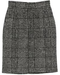 N°21 - Prince Of Wales Check Skirt - Lyst