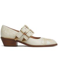 Chloé - Susan Buckle Embellished Pumps - Lyst