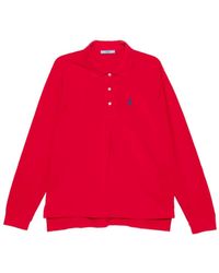 Prada - Piqué Poloshirt Met Lange Mouwen - Lyst