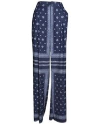 The Seafarer - Bandana-Print Pleated Trousers - Lyst
