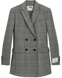 Ports 1961 - Double-Breasted Checked Blazer - Lyst