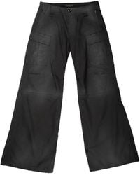 Balenciaga - Cargo Frayed-Hem Straight Trousers - Lyst