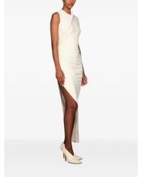 Et Ochs - Georgia Ruched Asymmetric-Hem Midi Dress - Lyst