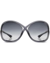 Tom Ford - Whitney Geometric-Frame Sunglasses - Lyst