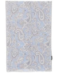Dell'Oglio - Paisley-Print Frayed Scarf - Lyst