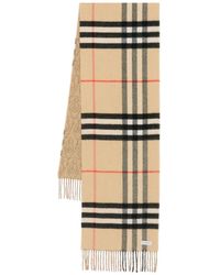 Burberry - Double-Sided Cashmere Scarf - Lyst
