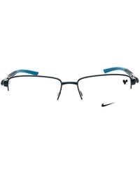Nike - Rectangle-Frame Semi-Rimless Glasses - Lyst