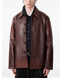 Studio Nicholson - Landau Leather Jacket - Lyst