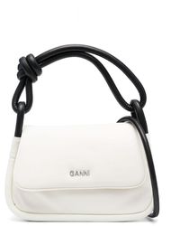 Ganni - Knot Flap Over Tote Bag - Lyst