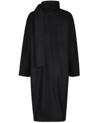 Harris Wharf London - Attached-Scarf Coat - Lyst