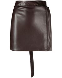Eckhaus Latta - High-waisted Belted Mini Skirt - Lyst