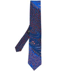Etro Cravatta con stampa paisley - Blu