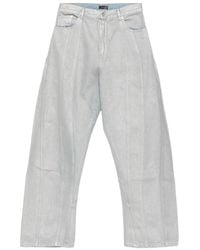 Mugler - Jeans Con Design A Inserti - Lyst
