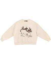 Bimba Y Lola - Graphic-Print Cropped Sweatshirt - Lyst