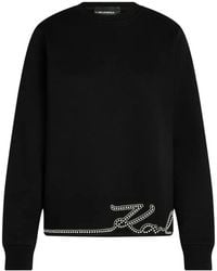 KARL LAGERFELD - Signature-Hem Sweatshirt - Lyst