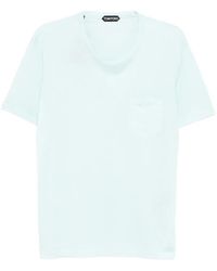 Tom Ford - Cotton Silk Crew-Neck T-Shirt - Lyst