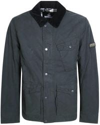Barbour - Winter Drifter Washed Waxed-Cotton Military Jacket - Lyst