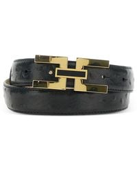 Elisabetta Franchi - Logo-Buckle Belt - Lyst