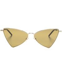 Saint Laurent - Jerry Logo-Embossed Sunglasses - Lyst