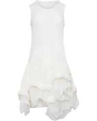 Comme des Garçons - Robe Courte À Volants Superposés Et Effet De Transparence - Lyst