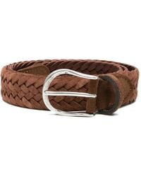 Eraldo - Braided Suede Belt - Lyst