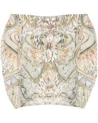Camilla - Ivory Tower Tales-print Blouse - Lyst