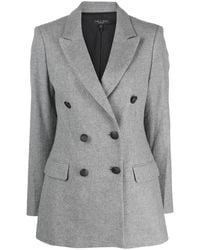 Rag & Bone - Double-Breasted Virgin Wool-Blend Blazer - Lyst