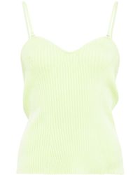 Emporio Armani - Sweetheart-neck Ribbed Tank Top - Lyst