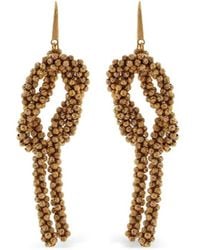 Brunello Cucinelli - Knot-Detail Drop Earrings - Lyst