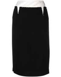 N°21 - Crepe Pencil Skirt Clothing - Lyst