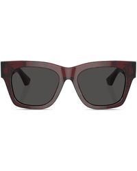 Burberry - Checkered Wayfarer-frame Sunglasses - Lyst
