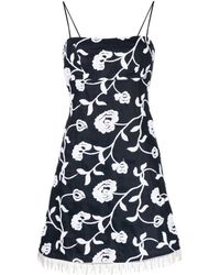 Silvia Tcherassi - Mini-Jurk Met Geborduurde Bloemen - Lyst