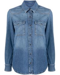 7 For All Mankind - Chemise d'inspiration Western en jean - Lyst