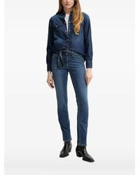 Liu Jo - Embroidered Denim Shirt - Lyst