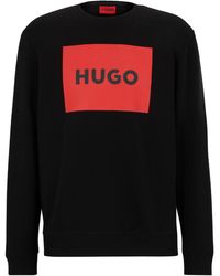 HUGO - Sweat en coton à logo imprimé - Lyst