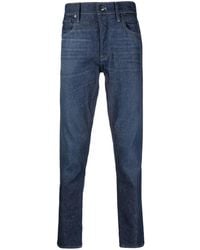 G-Star - Straight-Leg Logo-Embroidered Jeans - Lyst
