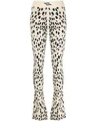 Ssheena - Animal-pattern Knitted Trousers - Lyst