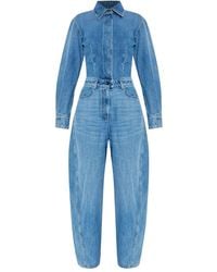Givenchy - Denim Jumpsuit - Lyst
