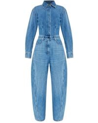 Givenchy - Denim Jumpsuit - Lyst