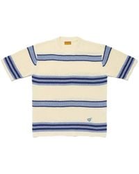 Human Made - Striped Crewneck Knit T-Shirt - Lyst