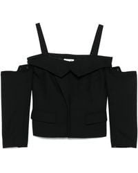 Noir Kei Ninomiya - Off-Shoulder Top - Lyst