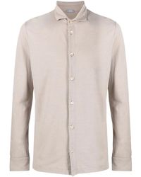 Zanone - Camisa Ajustada Con Botones - Lyst