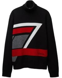 Versace - Pull En Maille De Laine Intarsia À Col Roulé - Lyst