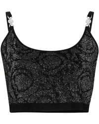 Versace - La Greca Medusa '95 Cropped-Top - Lyst
