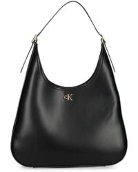 Calvin Klein - Logo-Plaque Shoulder Bag - Lyst