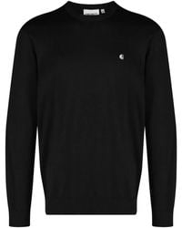 Carhartt - Logo-Embroidered Crew Neck Jumper - Lyst