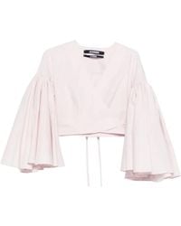Jacquemus - Le Cache Coeur Paysan Top - Lyst