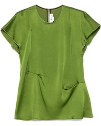 Victoria Beckham - Pleat-Detail Top - Lyst